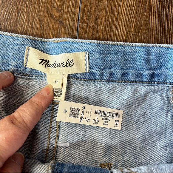 🆕 Madewell Pleated Denim Mini Skirt in Stilecrost Wash SZ 31/10 - Picture 6 of 8